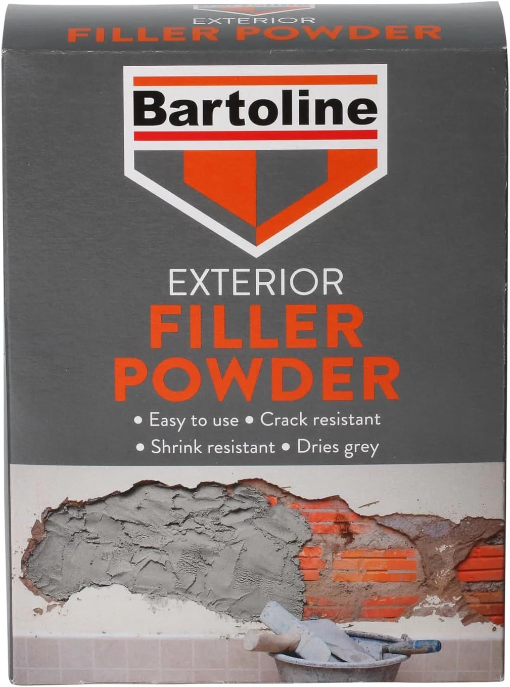 پودر بتونه خارجی بارتولین 1.5 کیلوگرم - ترمیم کننده سیمانی سنگین برای آجر، چوب و سنگ - بدون ترک خوردگی و مقاوم در برابر آب و هوا