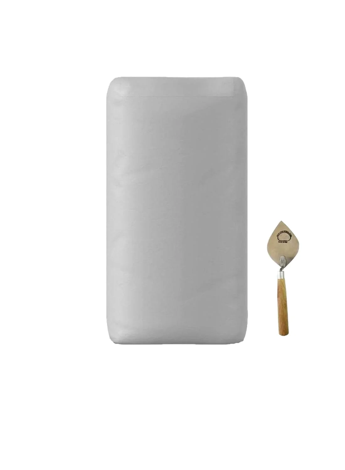 سیمان سفید - پودر سیمان سفید بسته 5 کیلوگرمی به همراه ماله بنایی