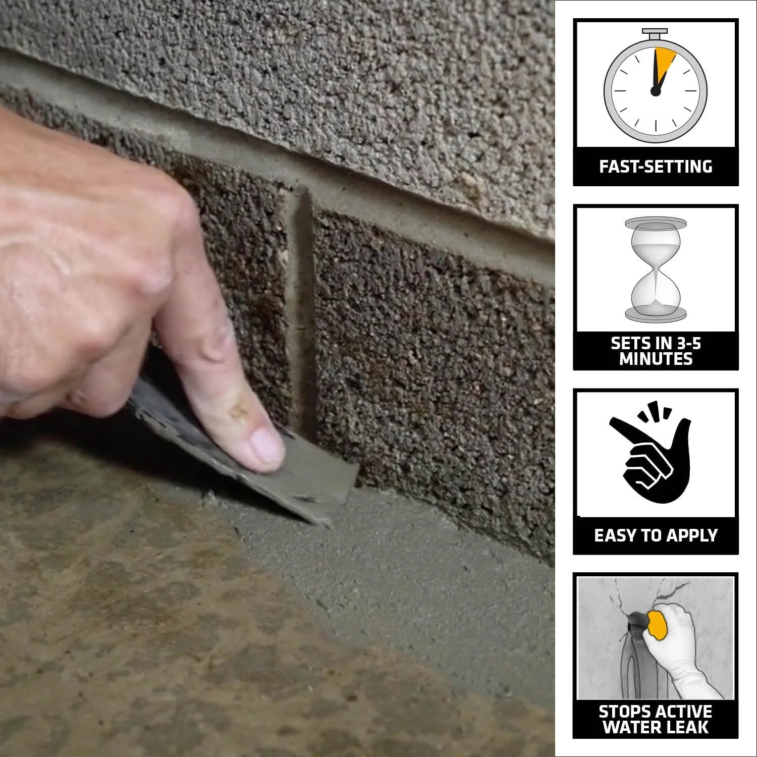 سیمان هیدرولیک DRYLOK 00917، ضد آب، 4 پوند، خاکستری سیمان هیدرولیک DRYLOK 00917، ضد آب، 4 پوند، خاکستری