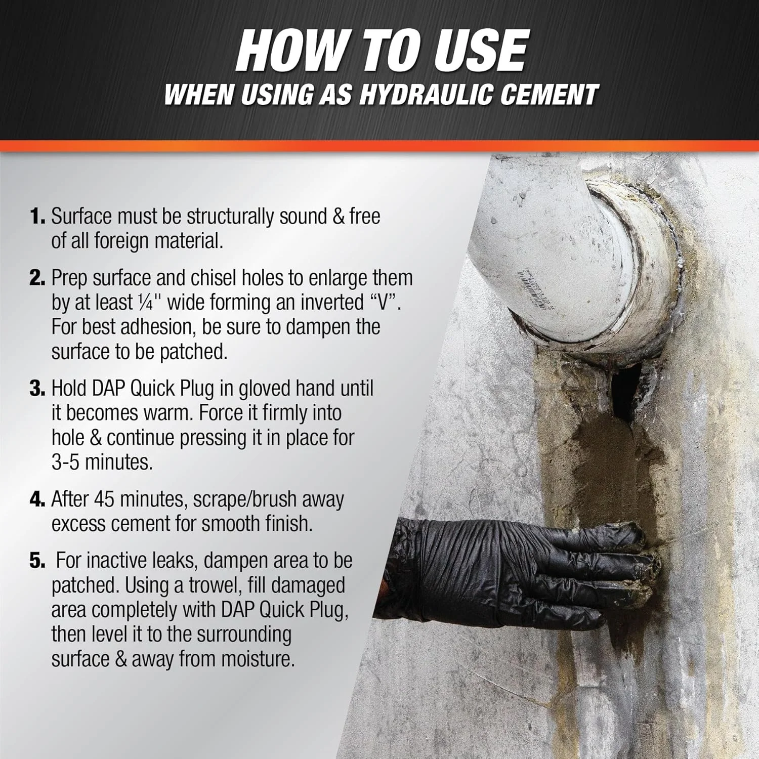 سیمان هیدرولیک DAP 14084، 2.5 پوند، خاکستری