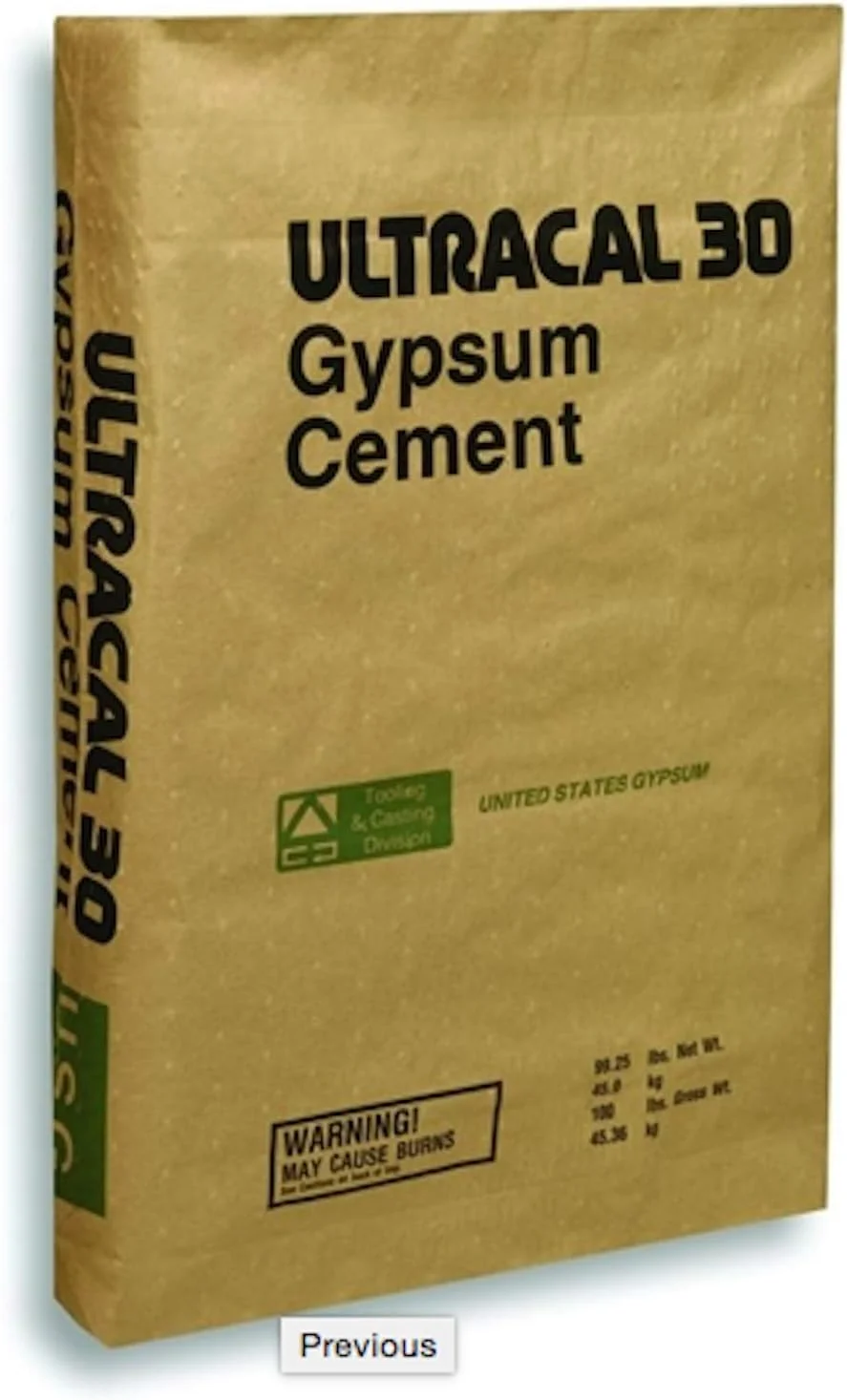 سیمان گچ Laguna ULTRACAL 30 - مناسب برای قالب سازی و ریخته گری، ایده آل برای قالب های لاتکس! جزئیات عالی را می پذیرد (4.5 کیلوگرم)