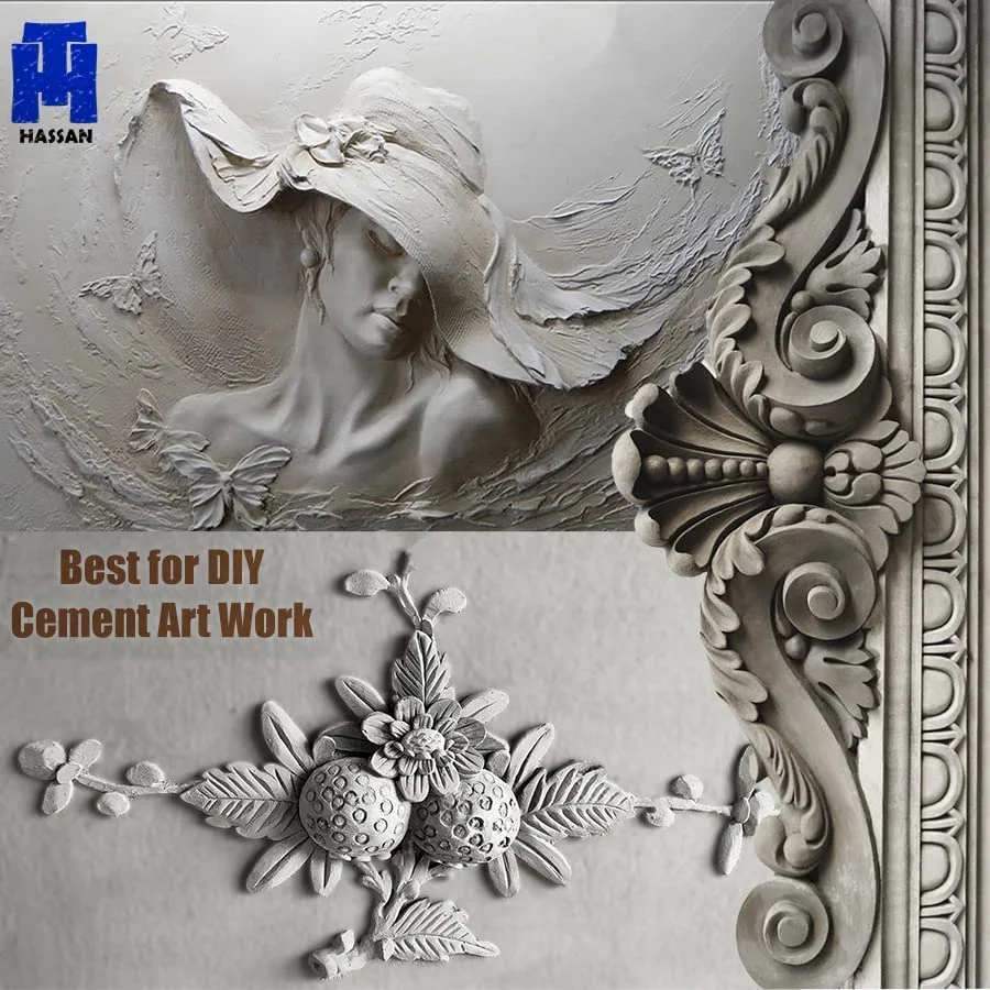 سیمان خاکستری و ماسه حسن برای مصارف DIY و آثار هنری سیمانی