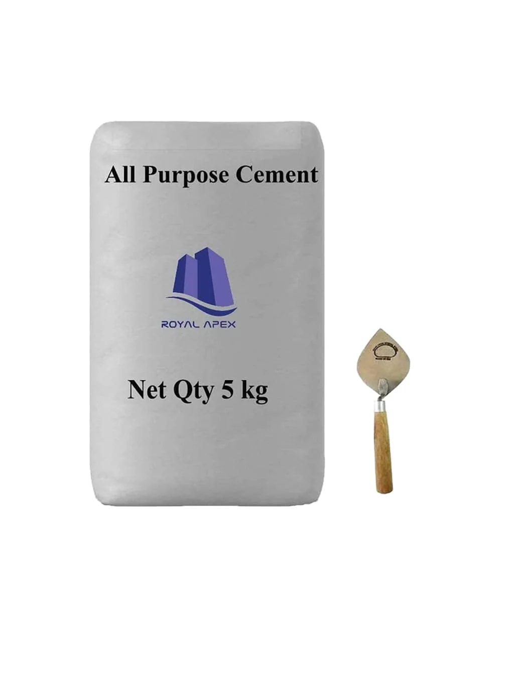 سیمان پورتلند برای مصارف گوناگون، بسته 5 کیلوگرمی به همراه ماله بنایی