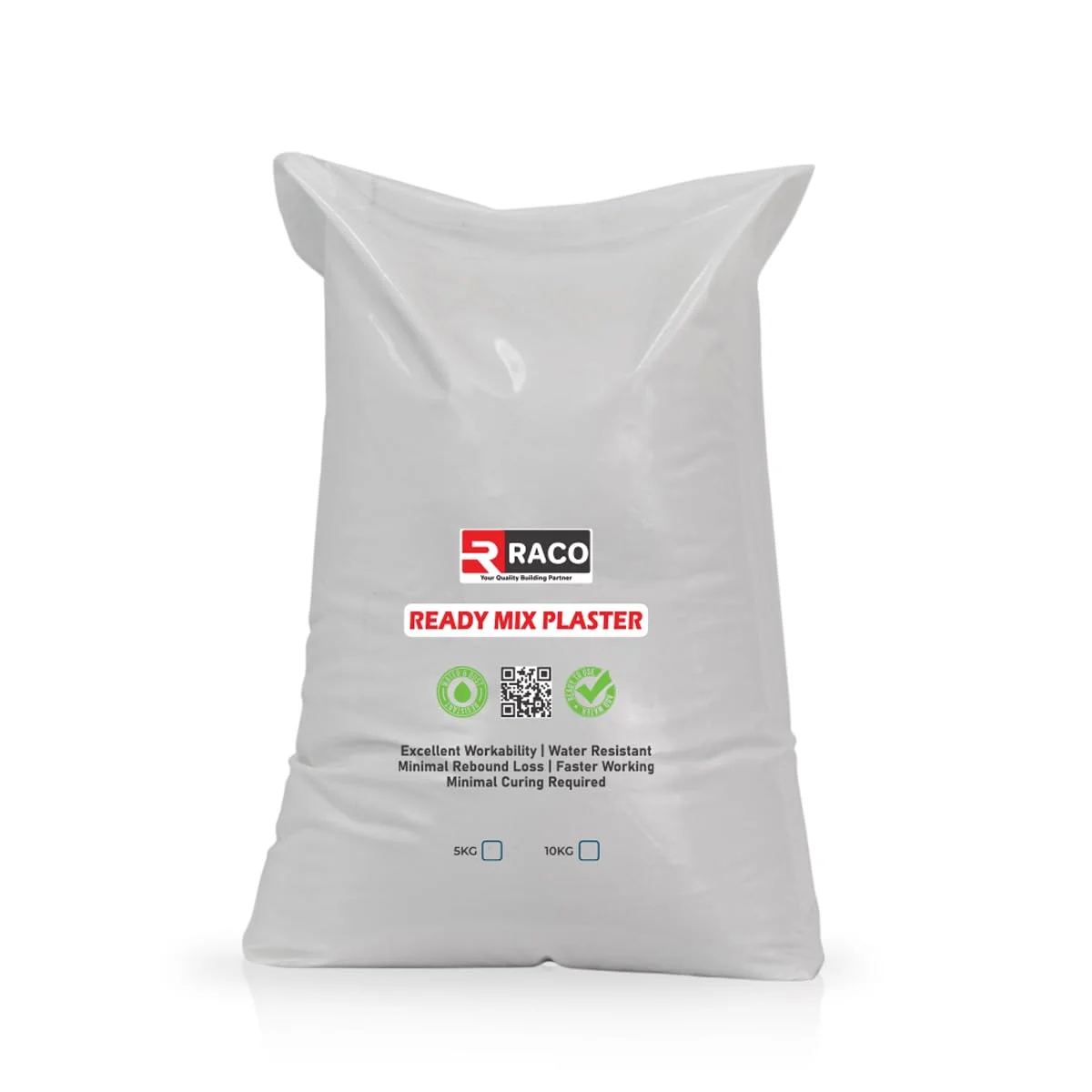 ملات آماده RACO | مخلوط فوری برای دیوار، کف و سقف | پرکننده ترک | سیمان آماده مصرف با ماسه ریز و افزودنی های ویژه (5 کیلوگرم)