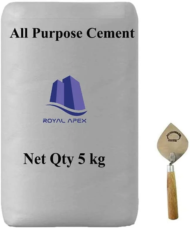 سیمان پورتلند رویال اپکس برای مصارف گوناگون بسته 5 کیلوگرمی به همراه ماله بنایی