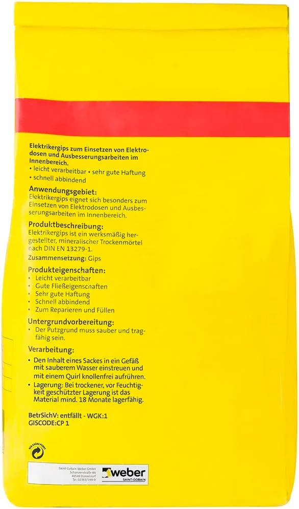 گچ سفید Weber SG 277544 گچ سفید Weber SG 277544