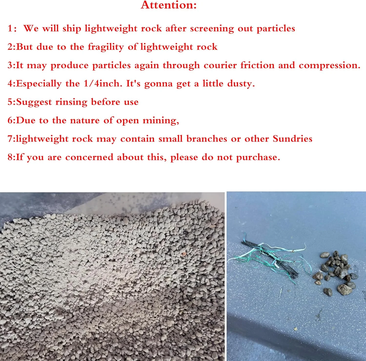 پومیس ارگانیک MDPQT برای بونسای و باغبانی 100% طبیعی (4.5 لیتر، 1.25 سانتی متر)