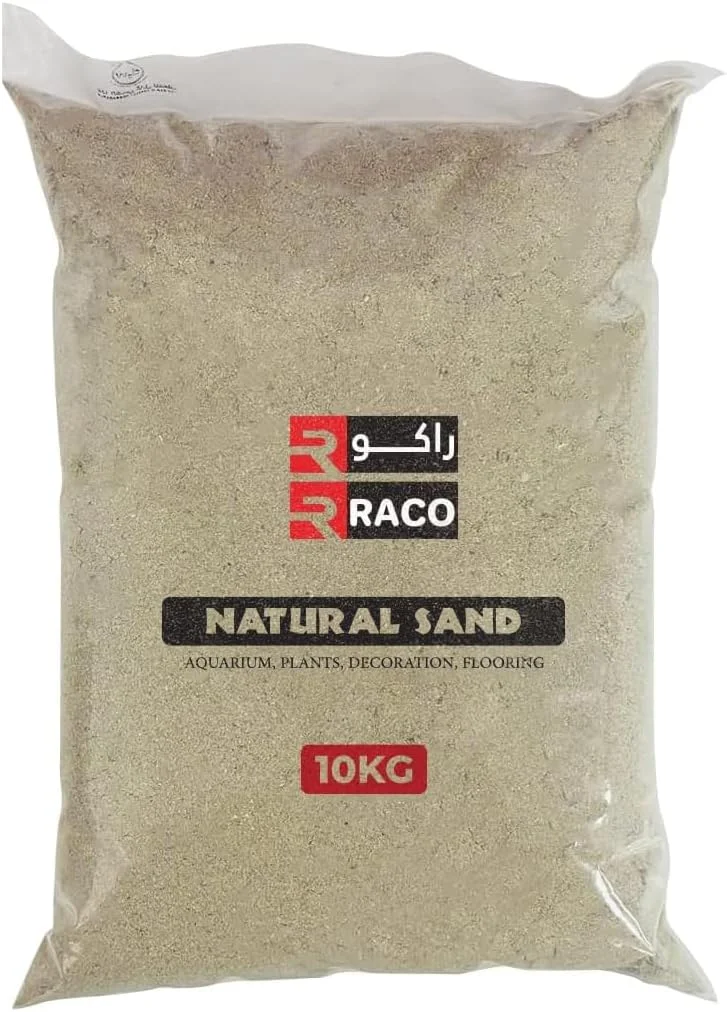 شن و ماسه طبیعی چند منظوره RACO برای ساخت و ساز، کفپوش، گیاهان آکواریومی و DIY (10 کیلوگرم، سفید)