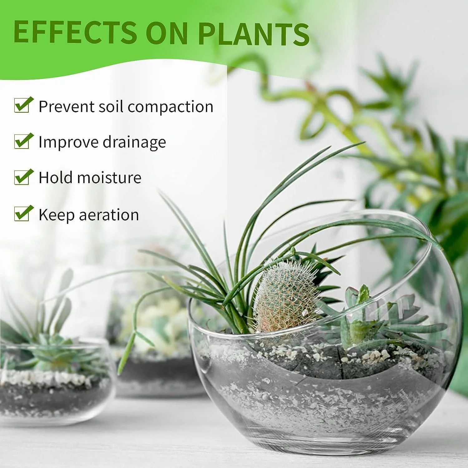 پرلیت برای هیدروپونیک و باغبانی تراس (1 کیلوگرم)، پرلیت برای مخلوط گلدان بدون خاک