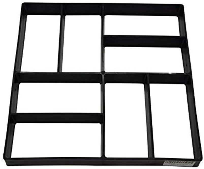 قالب آجر سیمانی برای سنگفرش دستی، قالب پیاده رو باغ، قالب پلاستیکی بتنی DIY برای ساخت مسیر (2)