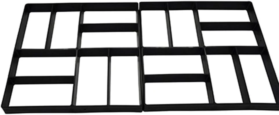 قالب آجر سیمانی برای سنگفرش دستی، قالب پیاده رو باغ، قالب پلاستیکی بتنی DIY برای ساخت مسیر (2)