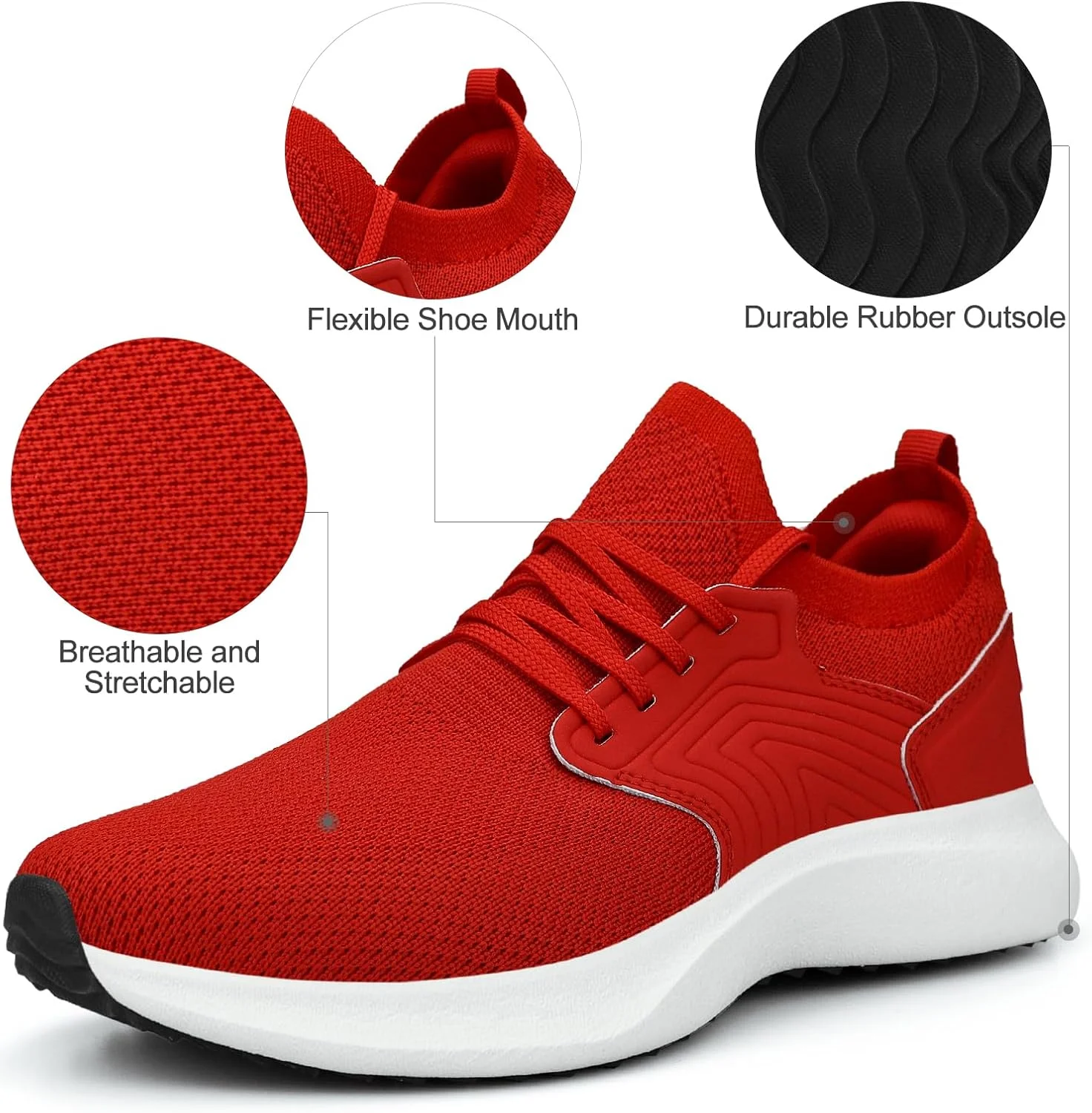 کفش ورزشی زنانه آبوس، سبک، تنفس پذیر، مناسب دویدن، پیاده روی، باشگاه و تنیس