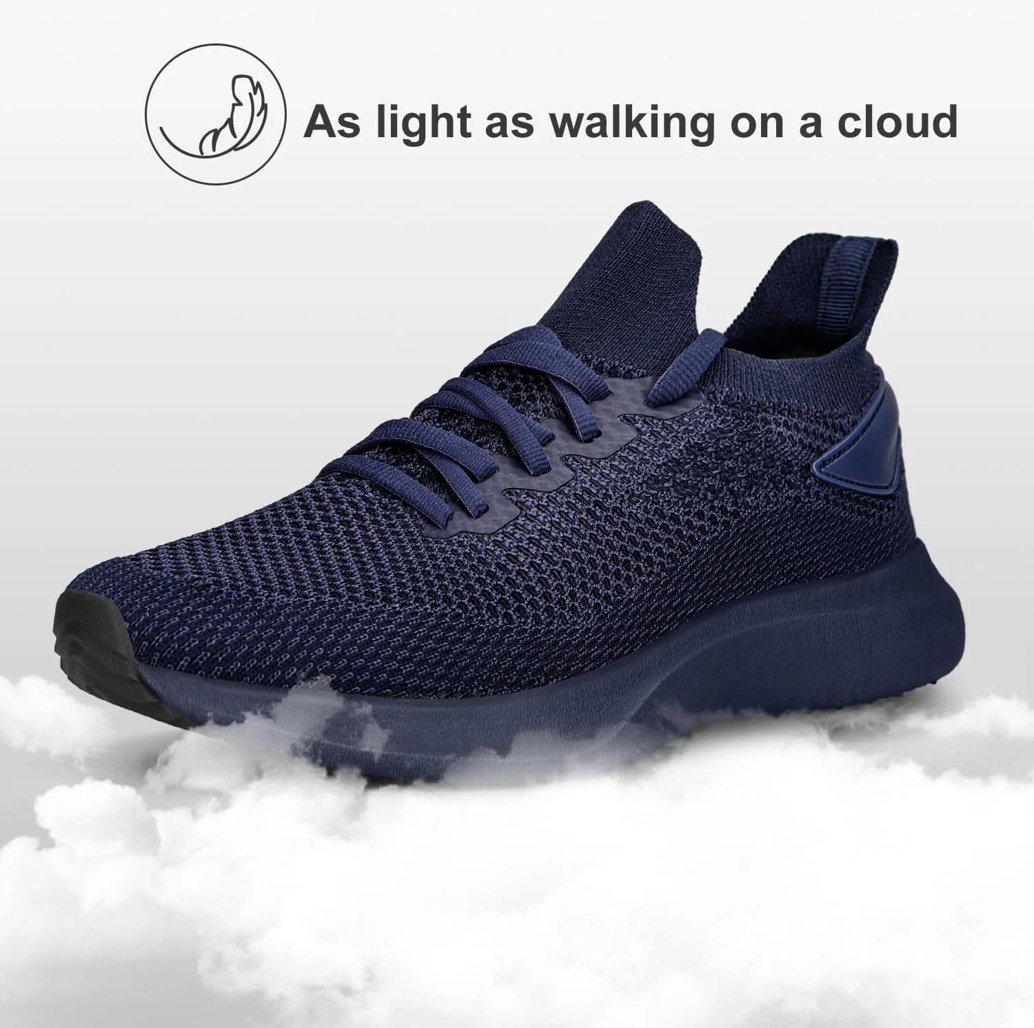 کفش ورزشی زنانه آبوس، مناسب باشگاه، سبک و تنفس پذیر، کفش تنیس، کفش پیاده روی توری، تمام آبی، سایز 6.5