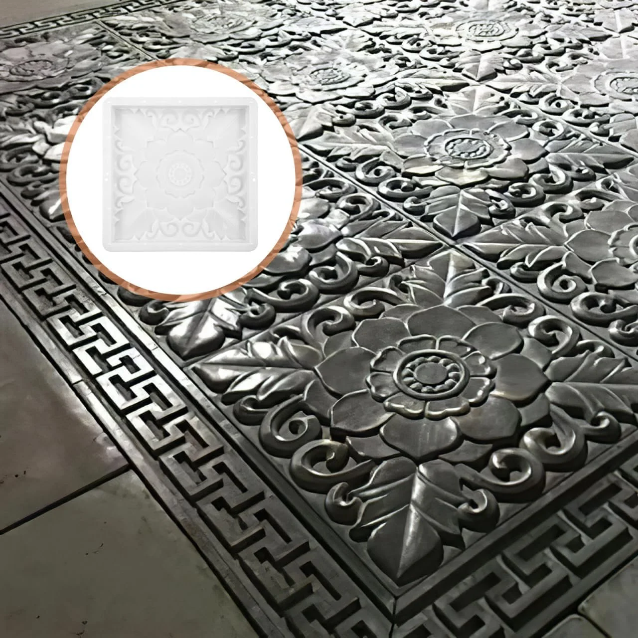 قالب سنگ فرش Balacoo: قالب پلاستیکی طرح قدیمی برای مسیرهای باغ - محوطه چمن، حیاط، باغ، محوطه سازی و تزئینات DIY