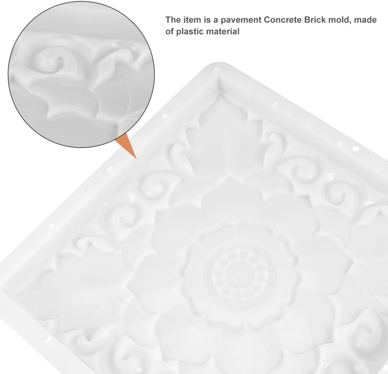 قالب سنگ فرش Balacoo: قالب پلاستیکی طرح قدیمی برای مسیرهای باغ - محوطه چمن، حیاط، باغ، محوطه سازی و تزئینات DIY