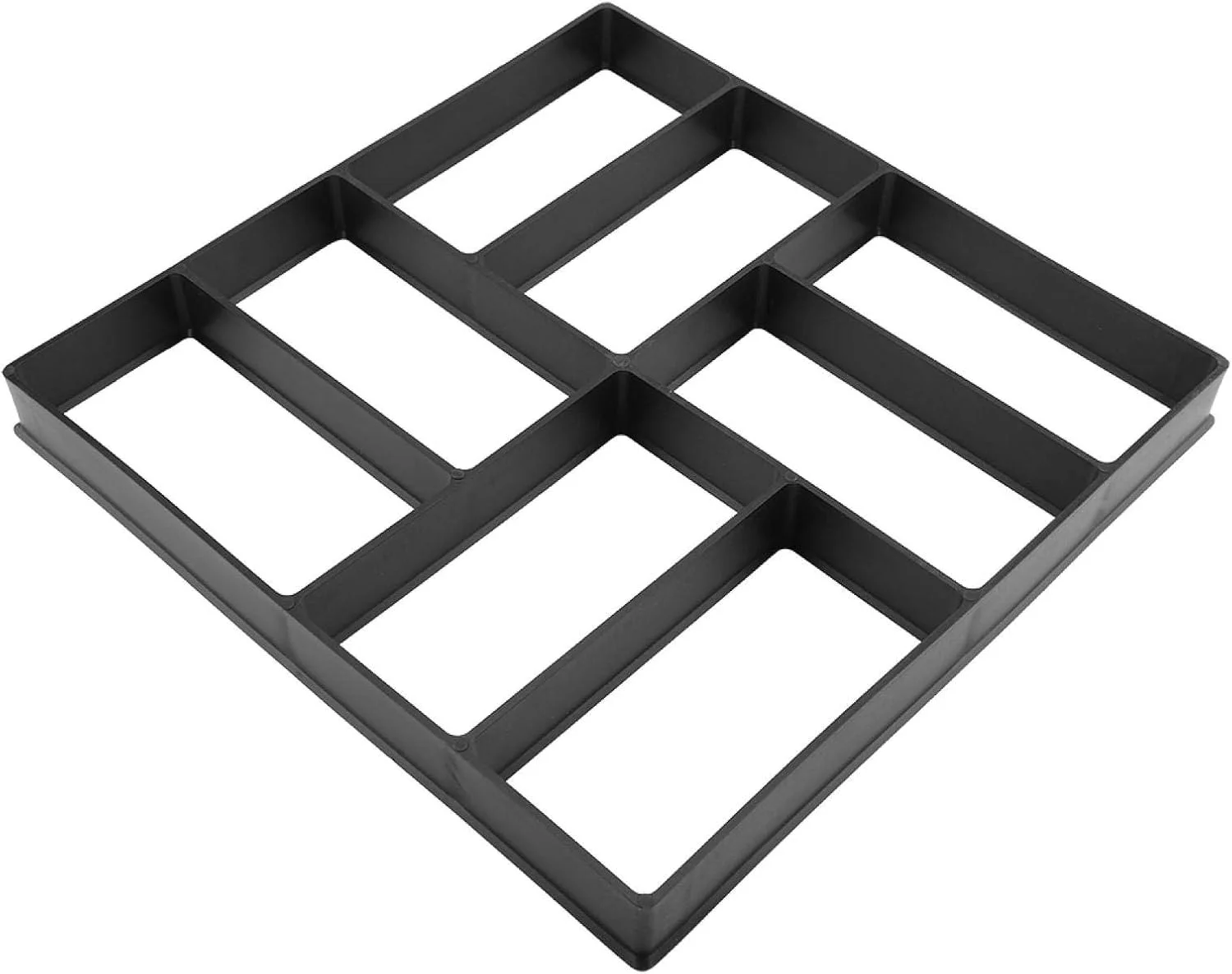 قالب های سیمانی، 40x40x4 سانتی متر، قالب های مسیر ساز بتنی قابل استفاده مجدد، قالب سنگ فرش، سنگ فرش پیاده رو، حیاط چمن، باغ، مسیر پیاده روی DIY، قالب های سنگ فرش