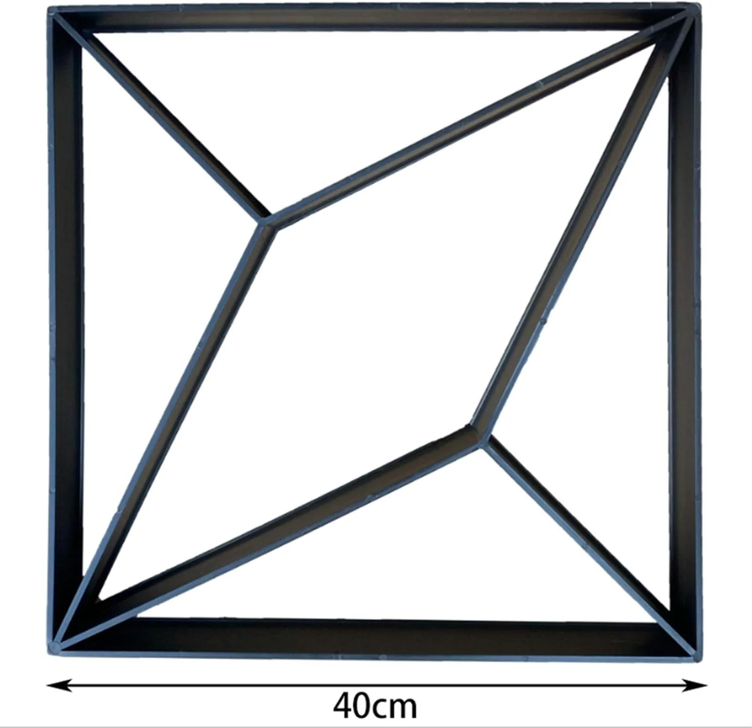 قالب آجر سیمانی، قالب سنگفرش DIY باغ، قالب دستی آجر سیمانی بتنی مربع، قالب کاشی کف مناسب برای باغ (رنگ: مشکی، اندازه: 40x40x4 سانتی متر)