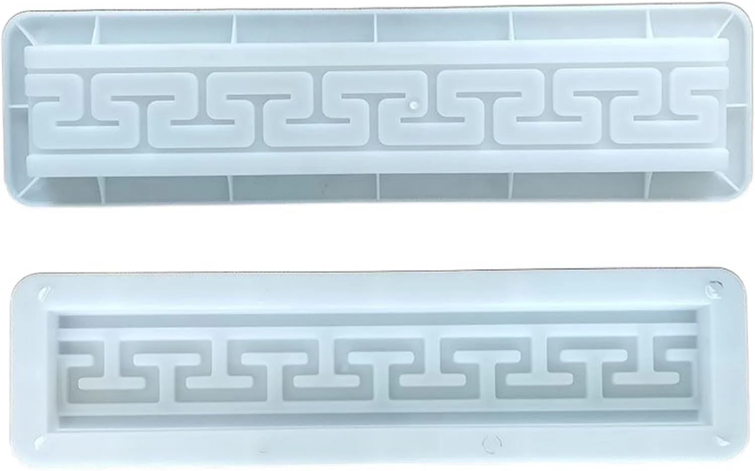 قالب سنگ فرش CGVHBK، قالب پلاستیکی بتنی ضد لغزش با طرح سه بعدی، آجر عتیقه سیمانی، قالب ساخت مسیر باغ مربع شکل، قالب سنگ فرش (رنگ: سفید 1)