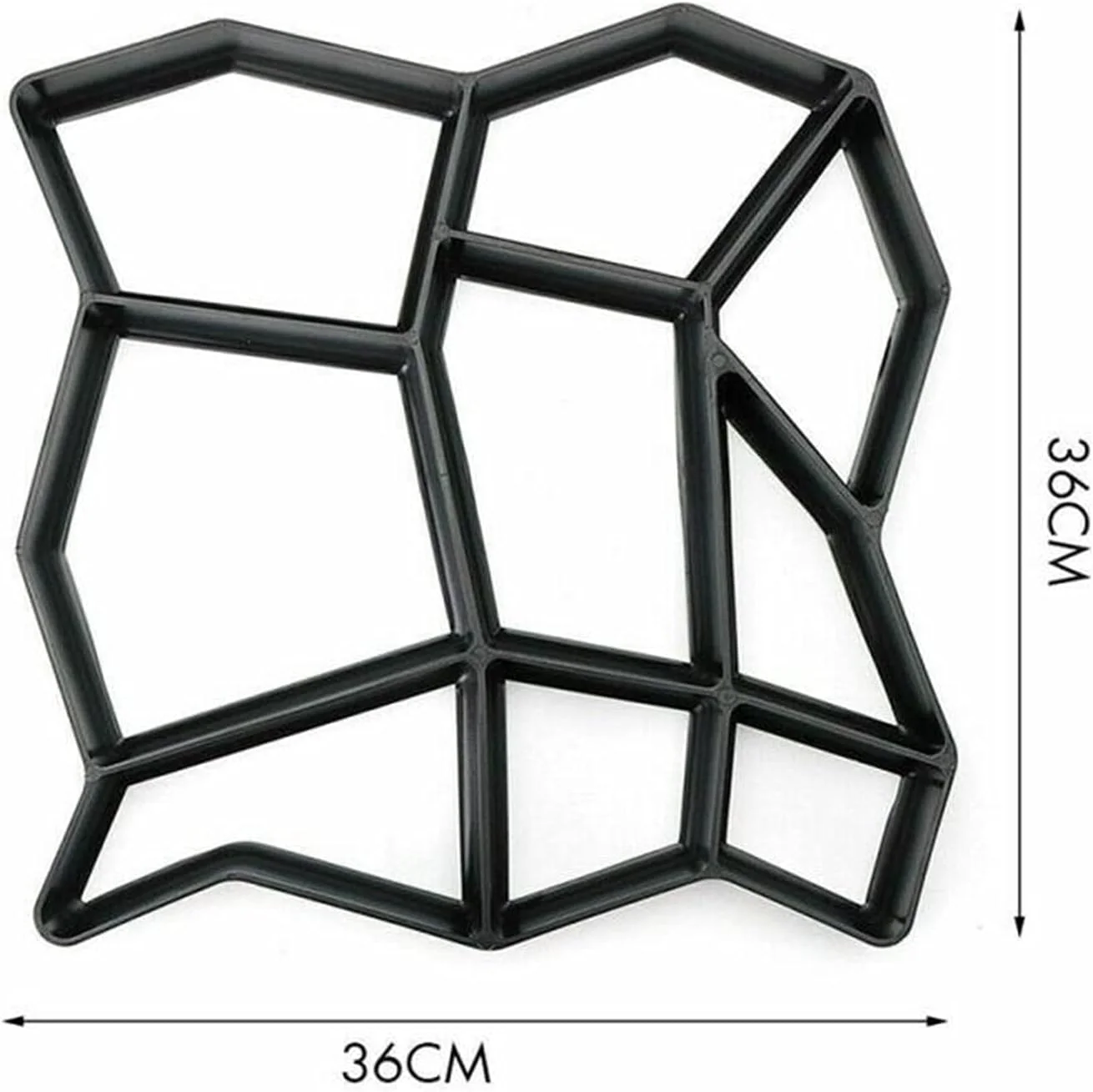 قالب سنگ فرش CGVHBK، قالب بتنی آجر سیمانی، قالب پلاستیکی DIY، قالب مسیر، قالب سنگی باغ، دکور باغ، قالب سنگ فرش (رنگ: مطابق تصویر، اندازه: 35x35x3.5 سانتی متر)