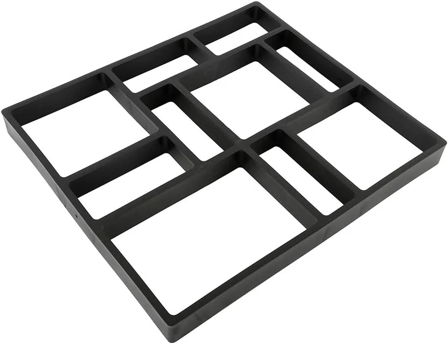 قالب مسیر باغ، قالب های بتنی برای ساخت مسیر، قالب پلاستیکی برای پیاده رو، قالب بتنی DIY برای مسیر پیاده روی، قالب سنگ فرش برای حیاط، پاسیو، چمن - RLA (تکی، F45X40)