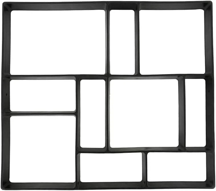 قالب مسیر باغ، قالب های بتنی برای ساخت مسیر، قالب پلاستیکی برای پیاده رو، قالب بتنی DIY برای مسیر پیاده روی، قالب سنگ فرش برای حیاط، پاسیو، چمن - RLA (تکی، F45X40)