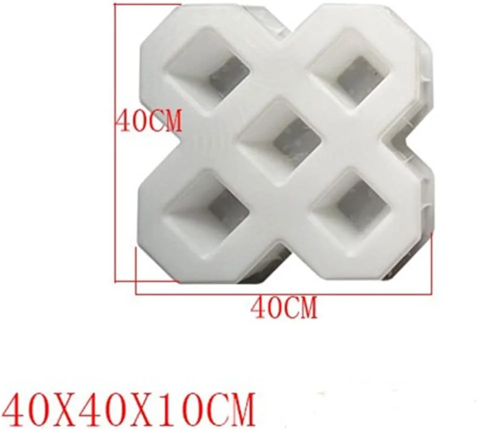 قالب پیاده رو قالب لاستیکی سنگفرش جاده ای در فضای باز بلوک پلاستیکی قالب گچ سیلیکونی قالب سنگفرش پلاستیکی کاشی قالب سنگ مسیر (رنگ: سفید 4)