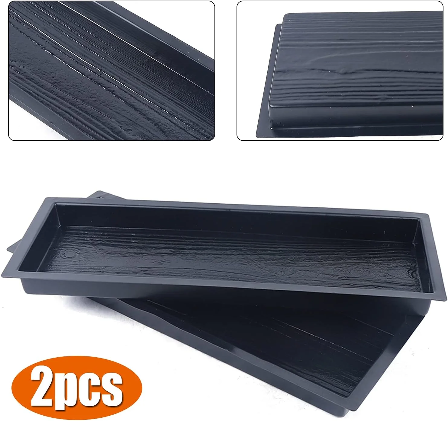 دو عدد قالب بتنی برای مسیر پیاده‌روی، قالب سیمانی بتنی برای سنگ فرش، قالب پلاستیکی برای سنگ فرش، قالب سنگ فرش باغ