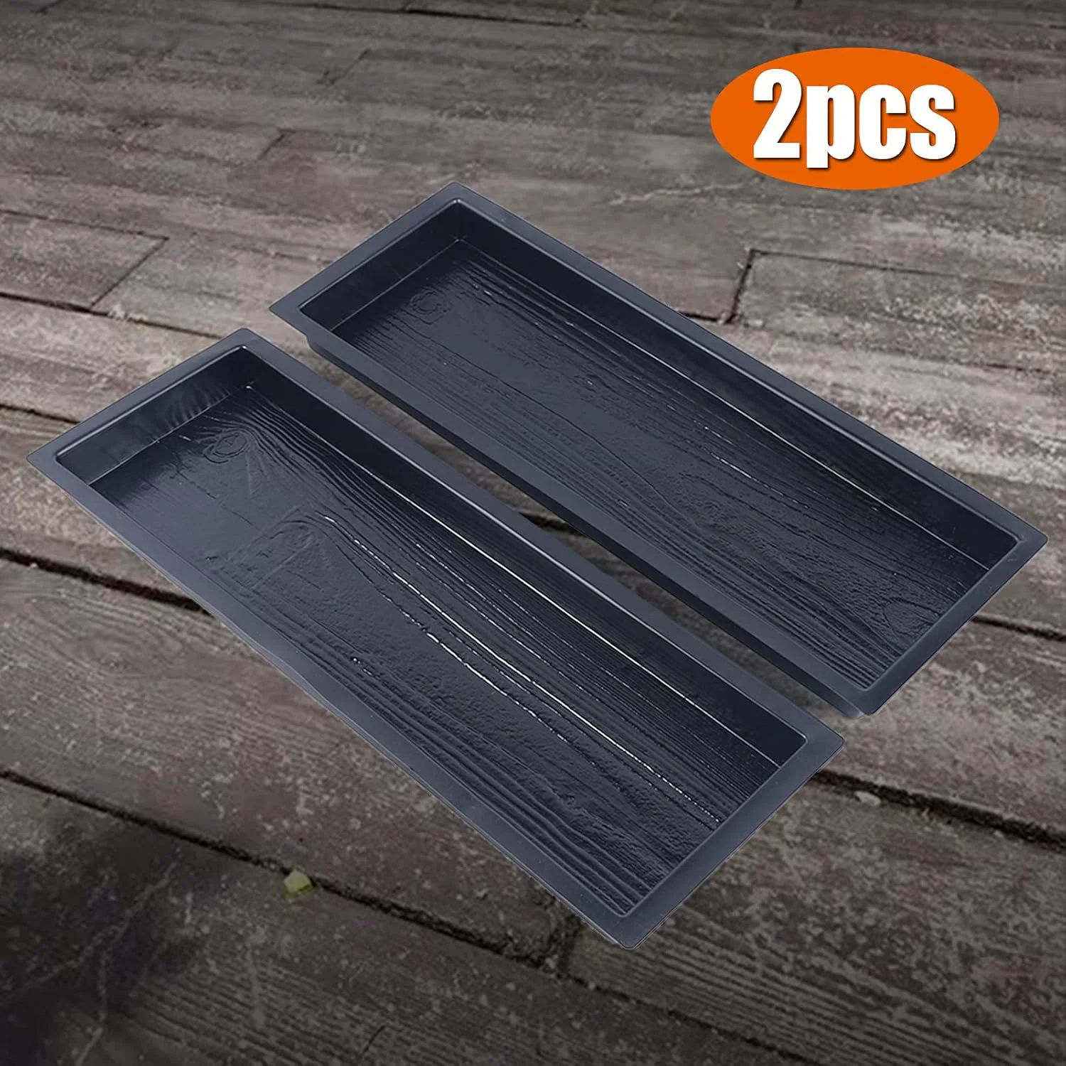 دو عدد قالب بتنی برای مسیر پیاده‌روی، قالب سیمانی بتنی برای سنگ فرش، قالب پلاستیکی برای سنگ فرش، قالب سنگ فرش باغ