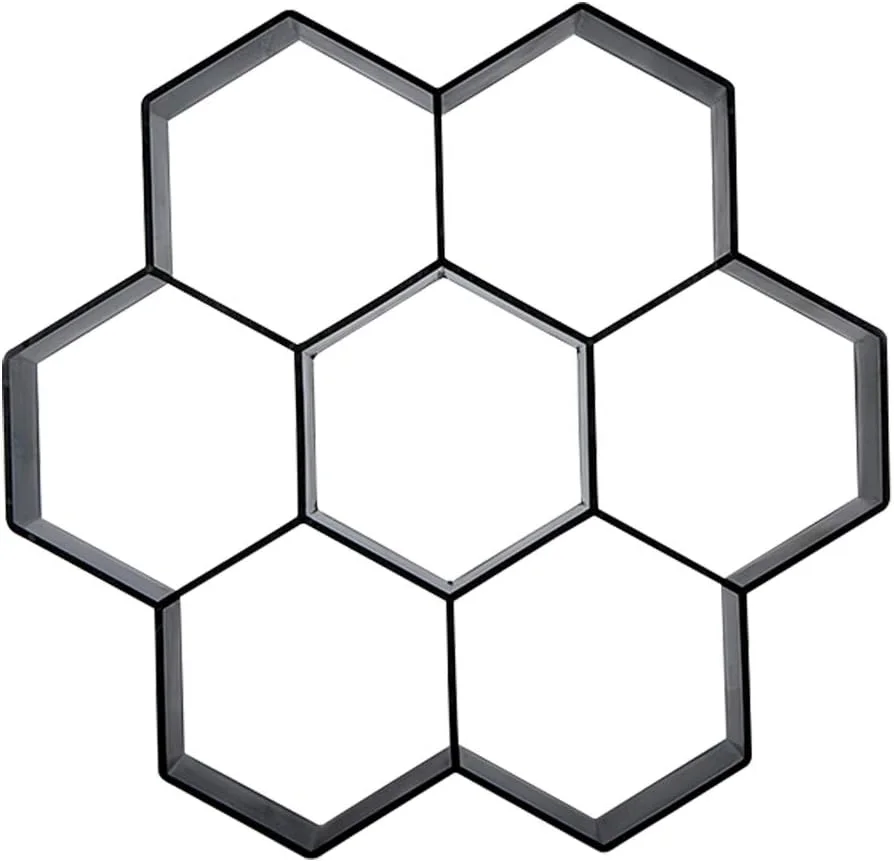 قالب سنگ فرش شش ضلعی، قالب ساخت مسیر باغ، چمن، بتن، حیاط و پیاده رو