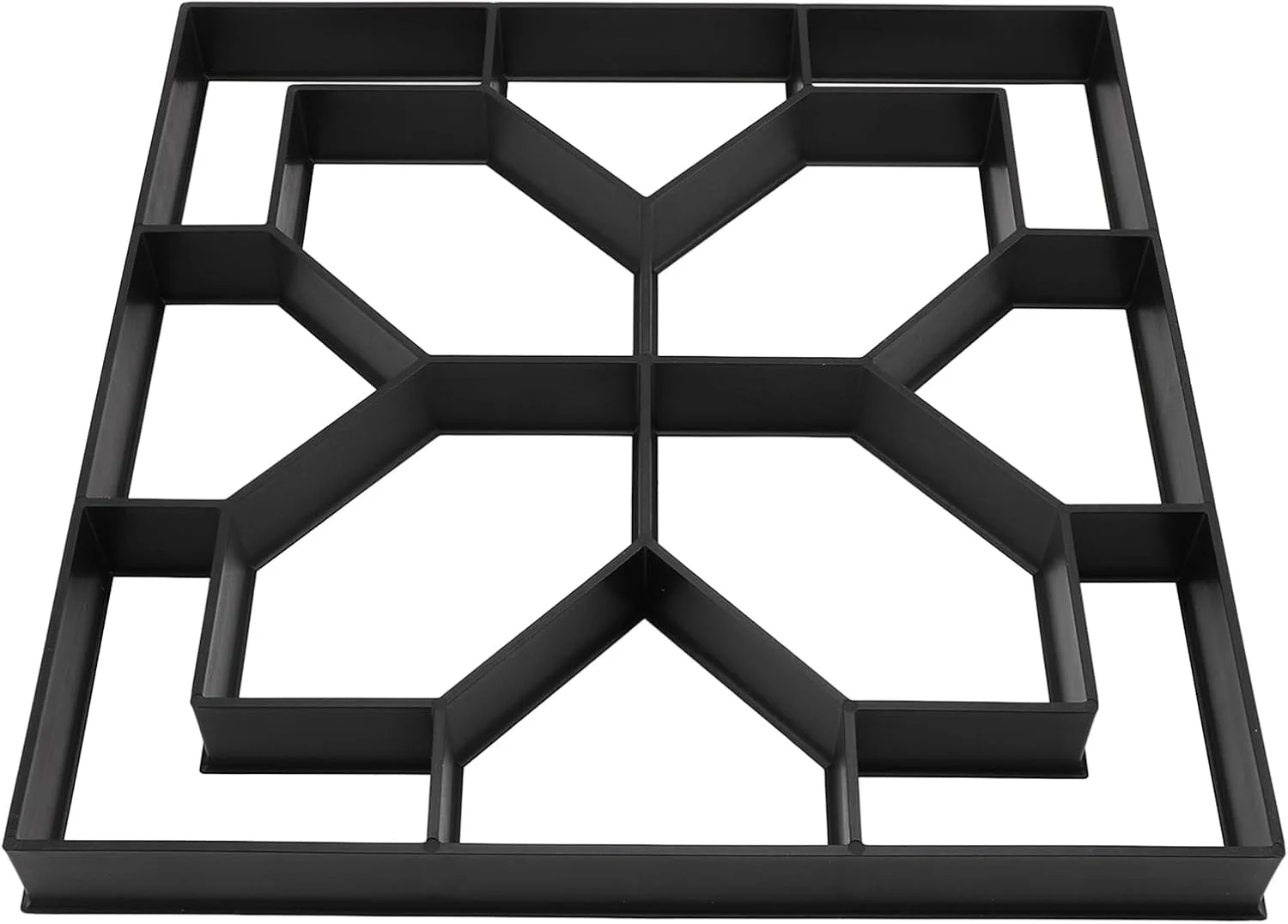 قالب بتن، سازنده مسیر پیاده روی قابل استفاده مجدد 40x40 سانتی متر، سنگ فرش بتنی برای چمن، پاسیو، حیاط، باغ، سازنده بلوک خاکی، قالب سنگ فرش پیاده رو، قالب سنگ فرش پاسیو