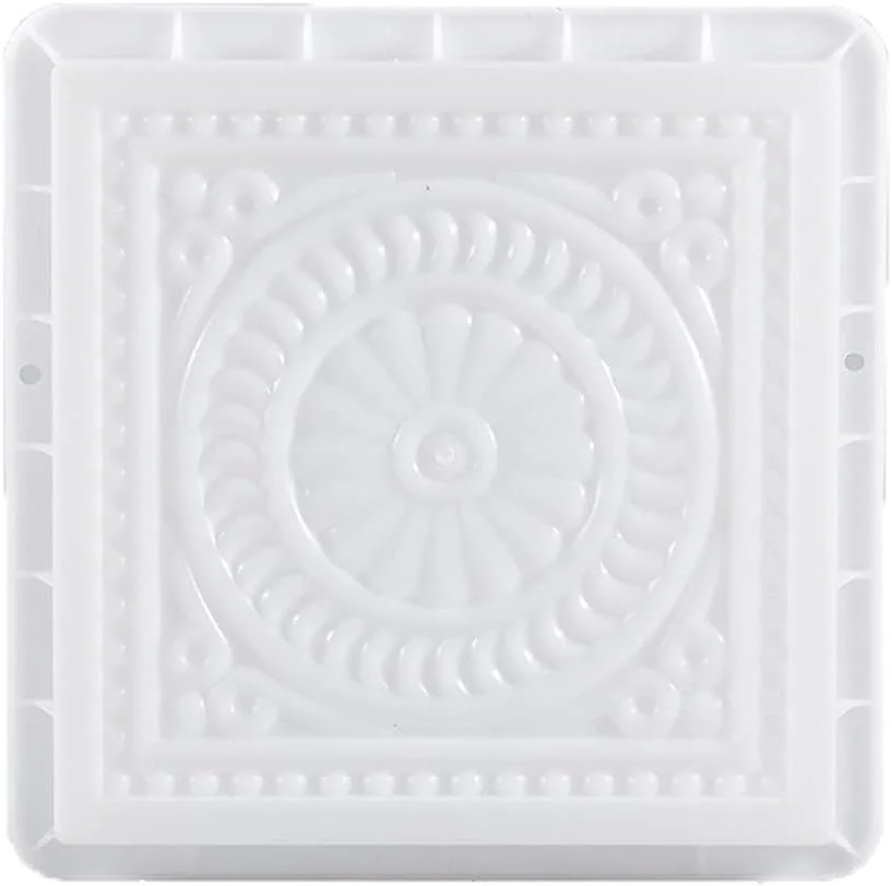 قالب سنگ فرش مربعی طرح گل قدیمی، قالب بتن باغ، قالب پدال پله ای، آجر سیمانی، سازنده مسیر منظره