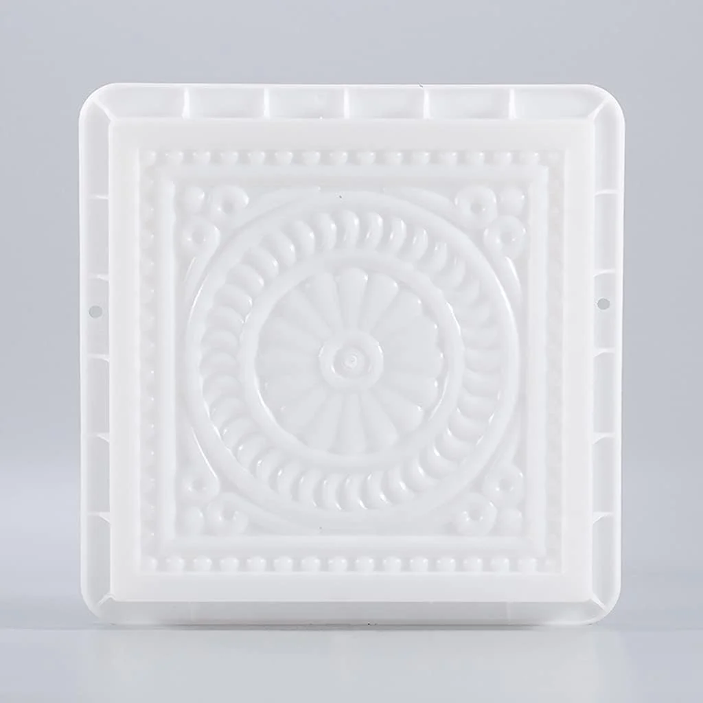 قالب سنگ فرش مربعی طرح گل قدیمی، قالب بتن باغ، قالب پدال پله ای، آجر سیمانی، سازنده مسیر منظره