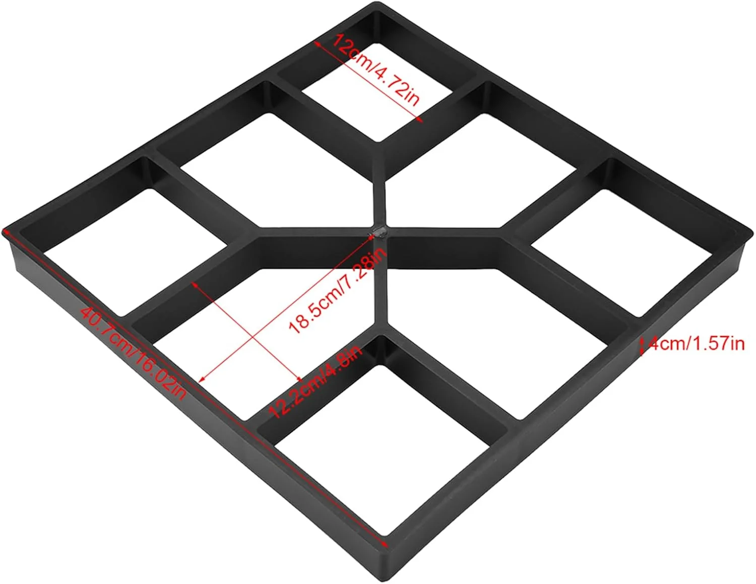 قالب های بتنی Cunyuer، قالب بتنی برای سنگفرش، قالب سنگ فرش 40 X 40 سانتی متری برای مسیر چمن باغ