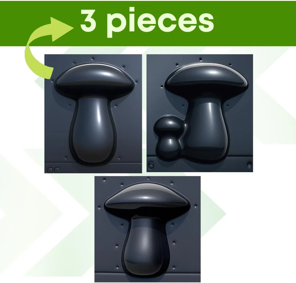 قالب بتنی طرح قارچ سه بعدی، پلاستیک ABS 2 میلی متری - قالب سیمانی - سنگ فرش DIY تزئینی باغ - قالب های بتنی و فرم های قابل استفاده مجدد