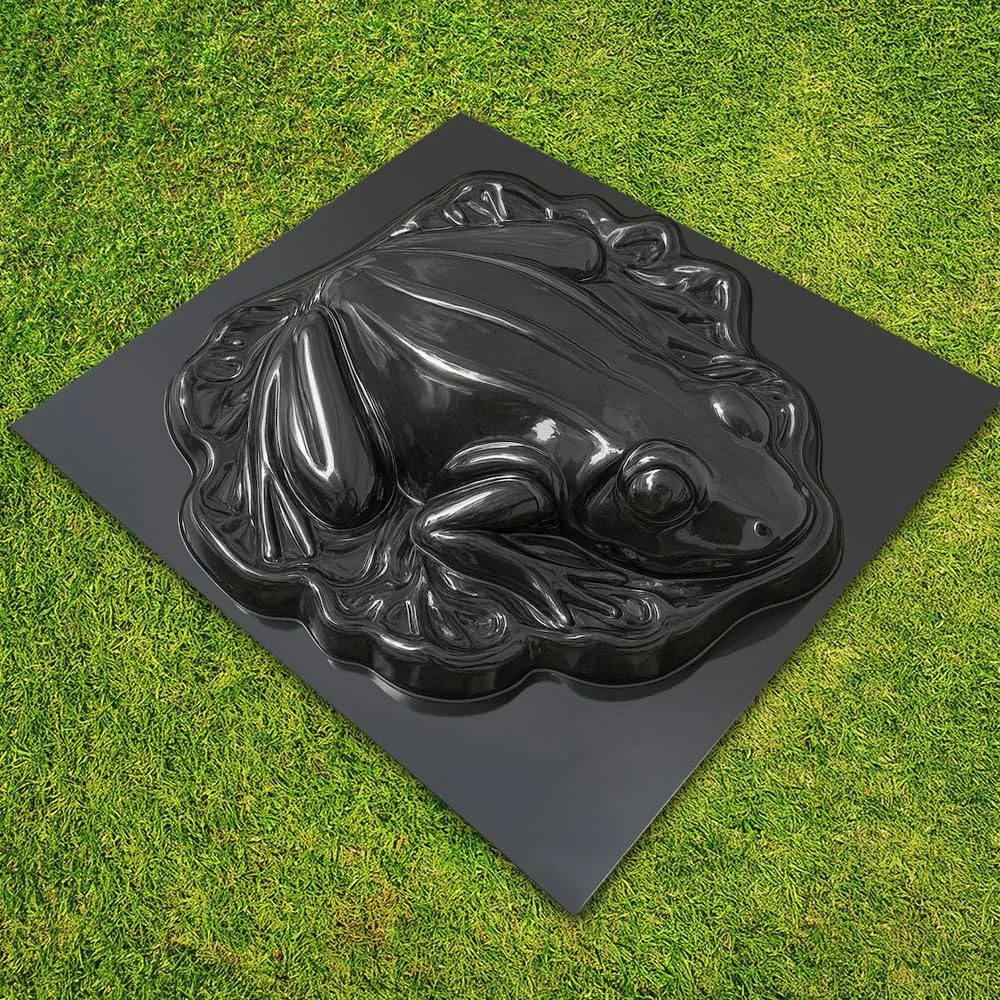قالب بتنی سه بعدی به شکل قورباغه، پلاستیک ABS 2 میلی متری - قالب بزرگ قورباغه برای سیمان - سنگ فرش DIY تزئینی باغ