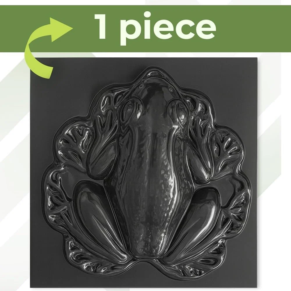 قالب بتنی سه بعدی به شکل قورباغه، پلاستیک ABS 2 میلی متری - قالب بزرگ قورباغه برای سیمان - سنگ فرش DIY تزئینی باغ