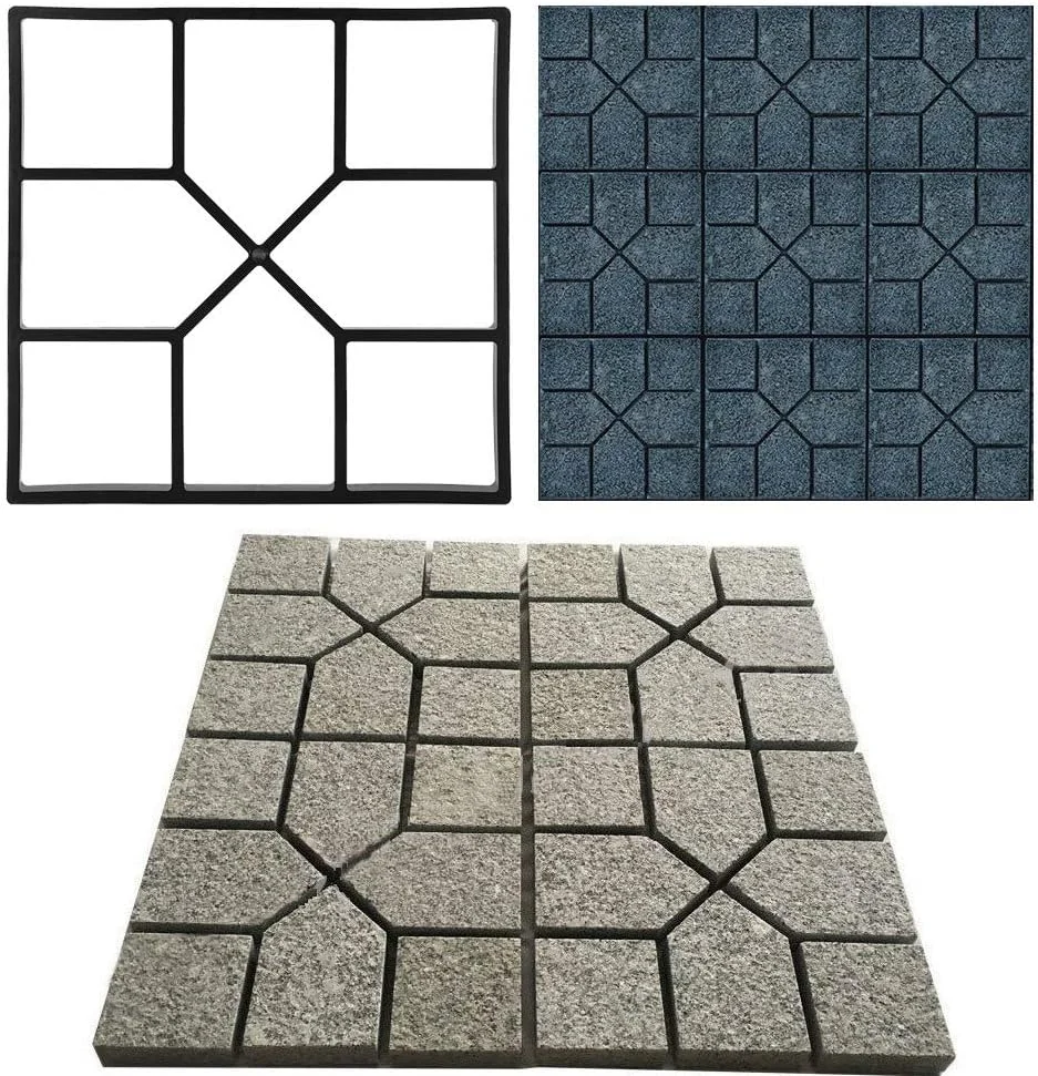 قالب سنگ فرش باغ Ejoyous، ابزار قابل استفاده مجدد برای ساخت مسیرهای پیاده رو، قالب سنگ سیمانی بتنی برای مسیر ماشین رو
