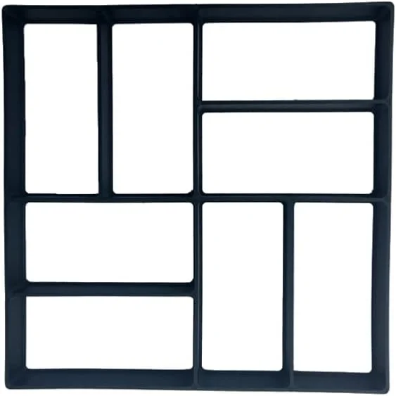 لوازم جانبی دکور باغ قالب سنگ فرش بتنی سازنده مسیر پیاده روی خودت بساز قالب پاسیو قابل استفاده مجدد قالب سنگ فرش چمن باغ مشکی