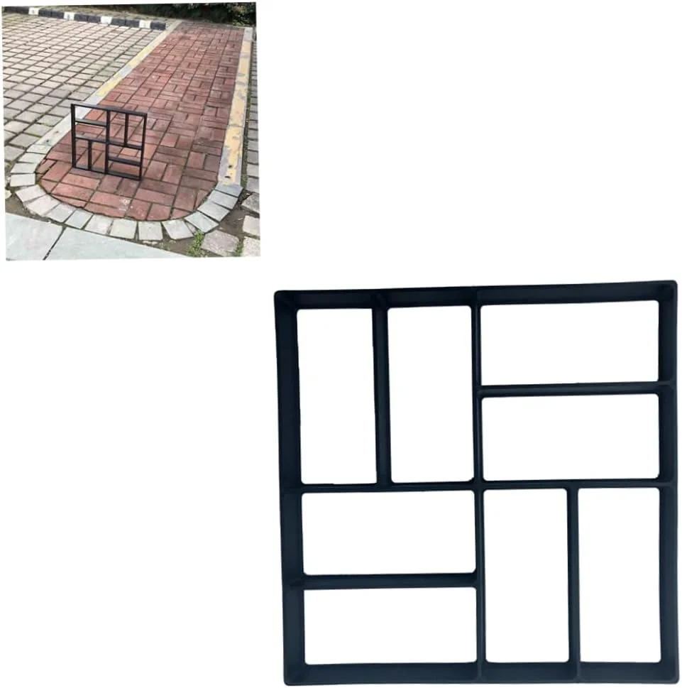 لوازم جانبی دکور باغ قالب سنگ فرش بتنی سازنده مسیر پیاده روی خودت بساز قالب پاسیو قابل استفاده مجدد قالب سنگ فرش چمن باغ مشکی