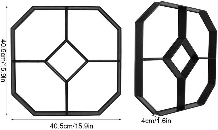قالب سنگ فرش بتنی شش ضلعی برای ساخت مسیر باغ، حیاط و پاسیو