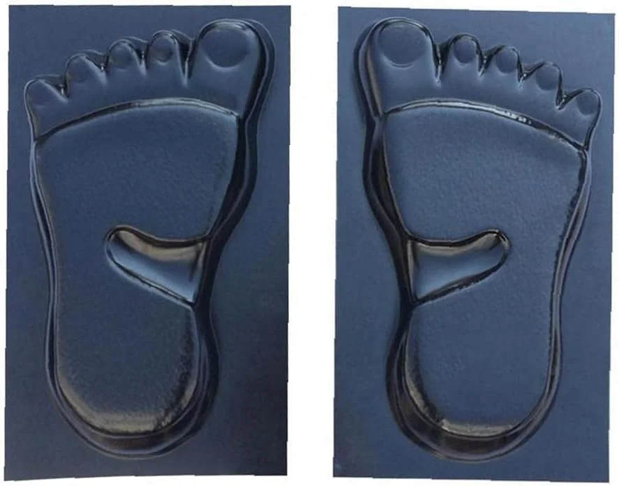 قالب پا برای باغ، قالب‌گیری خودکار حیاط، مدل سنگ فرش به شکل رد پا، یک جفت