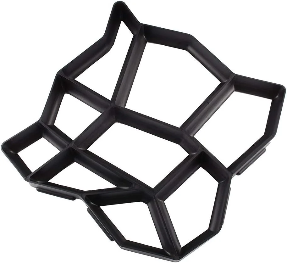 قالب ساخت مسیر آجری نامنظم 43x43 سانتی‌متری ESPRIT KIDS، قالب پلاستیکی برای سنگ فرش بتنی، مناسب برای مسیر باغ، پاسیو، راهرو و پیاده‌رو