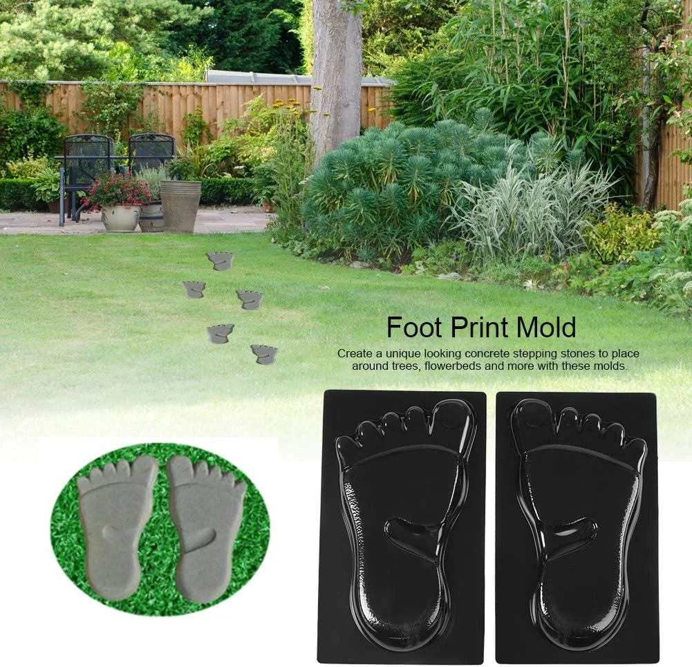 قالب سنگ فرش طرح رد پا، قالب رد پا قابل استفاده مجدد، قالب سنگ فرش بتنی برای باغ، حیاط، پاسیو و مسیر