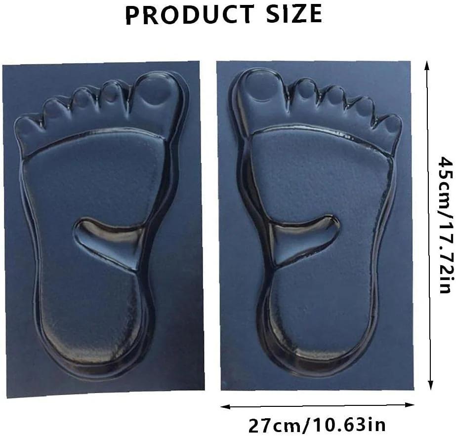 قالب پا برای باغ، قالب‌گیری خودکار حیاط، مدل سنگ فرش به شکل رد پا، یک جفت