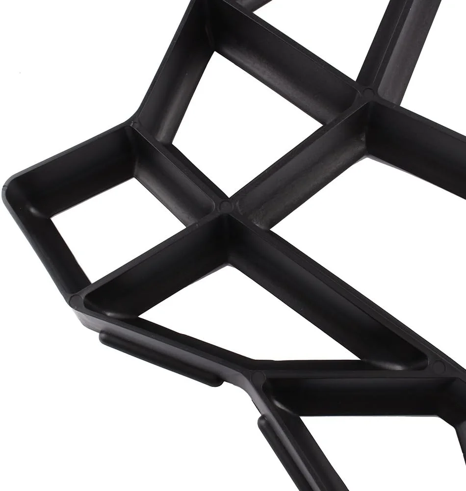 قالب نامنظم برای سنگفرش، قالب بتن برای مسیر باغ و پیاده رو، قالب نه خانه برای سنگفرش، رزین PP، ۴۳x۴۳x۴ سانتی متر