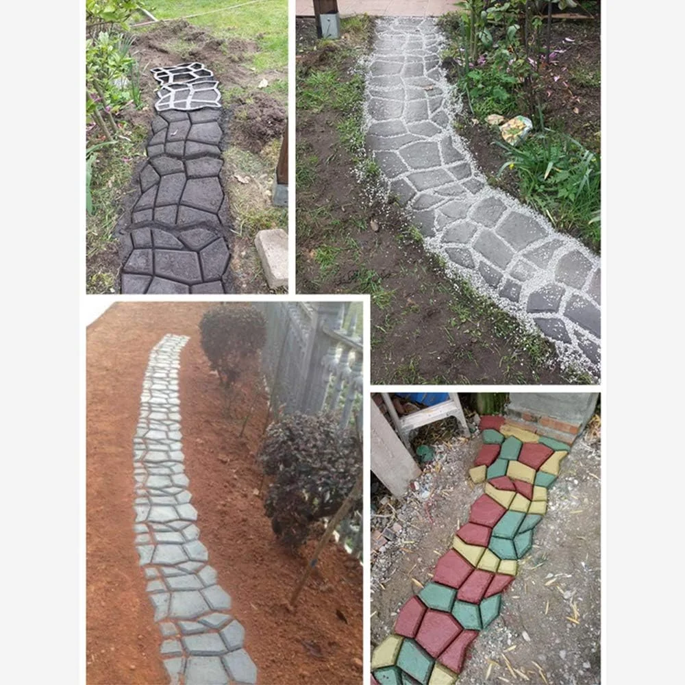 قالب سنگ فرش پیاده رو، قالب سازنده مسیر آجری، قالب بتنی چمن DIY، قالب های مسیر پاسیو باغ