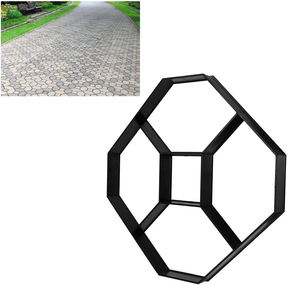 قالب سازنده MAOINKL، قالب سنگفرش آجری سیمانی برای مسیرهای پیاده‌روی، قالب سنگ پله، قالب سنگفرش بتنی قابل استفاده مجدد با دفترچه راهنما برای حیاط باغ و پاسیو