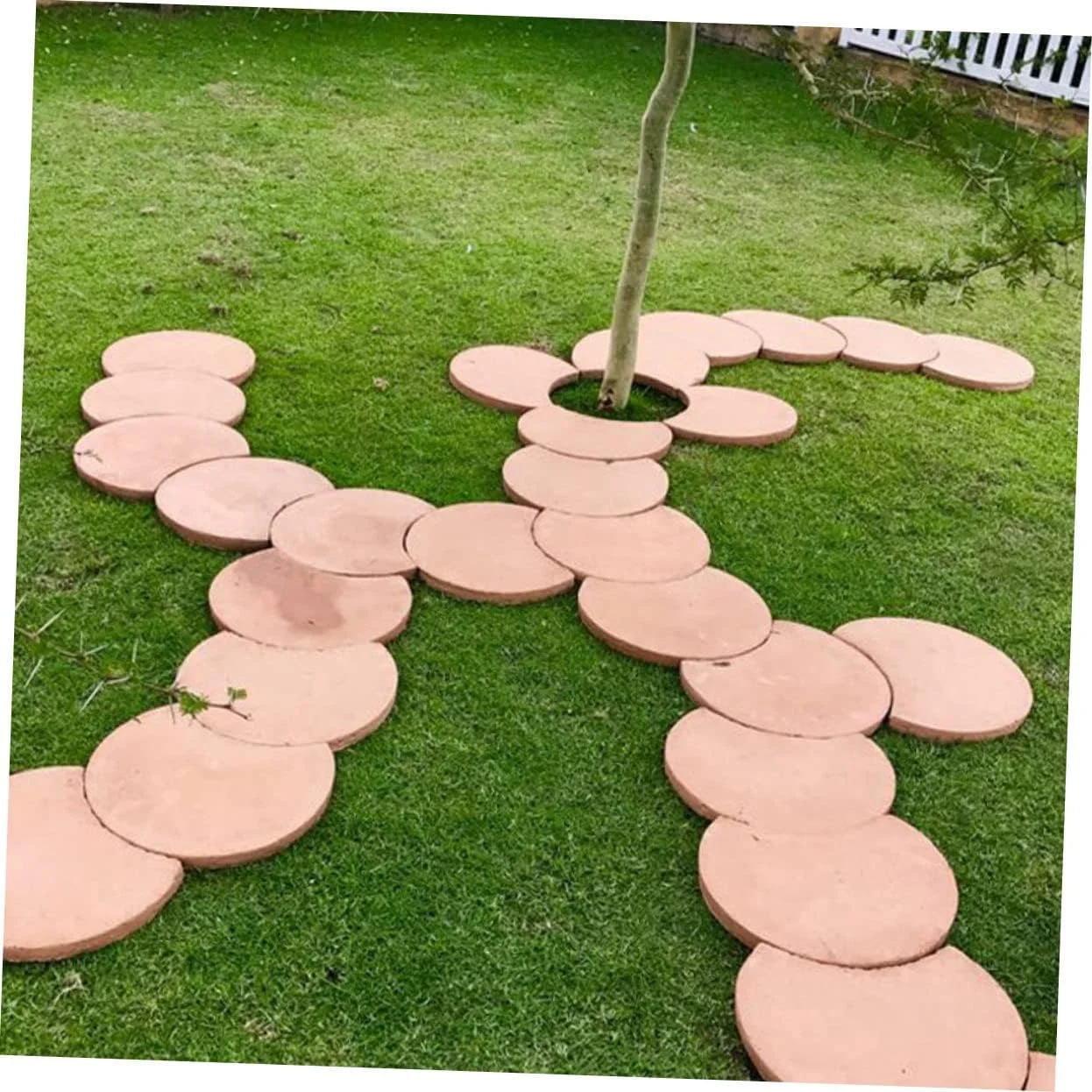 قالب سنگ فرش طرح هلال ماه Milisten، قالب بتنی برای تزئین چمن و باغ