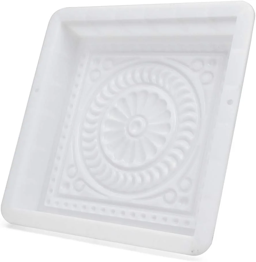 قالب باغچه KingLan، قالب پلاستیکی DIY برای ساخت مسیر، قالب طرح گل برای سنگفرش و ابزار سنگفرشی طرح آجر