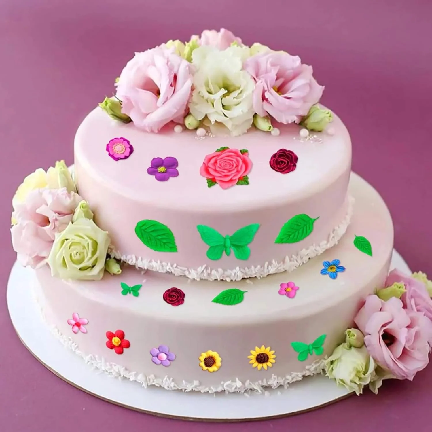 قالب برگ، قالب فوندانت سه بعدی، قالب توری، ابزار تزئین کیک فوندانت، قالب سیلیکونی برای پخت